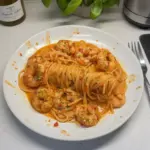 Pâtes aux crevettes cajun