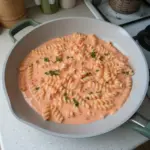 Pâtes aux Crevettes Roses - Sauce Rose Italienne