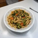 Pâtes aux légumes rôtis