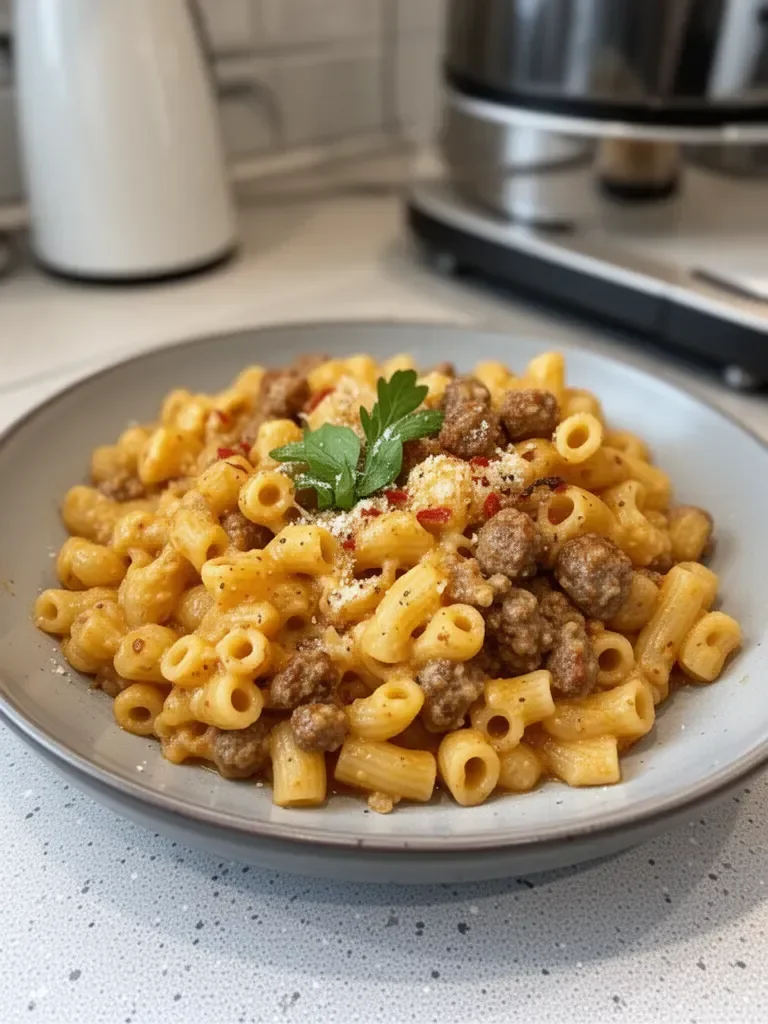 Pâtes Ditalini à la Saucisse "Épouse-moi"
