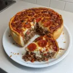Pizza Deep Dish de Chicago Fait Maison