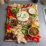 Planche repas moyen-orientale