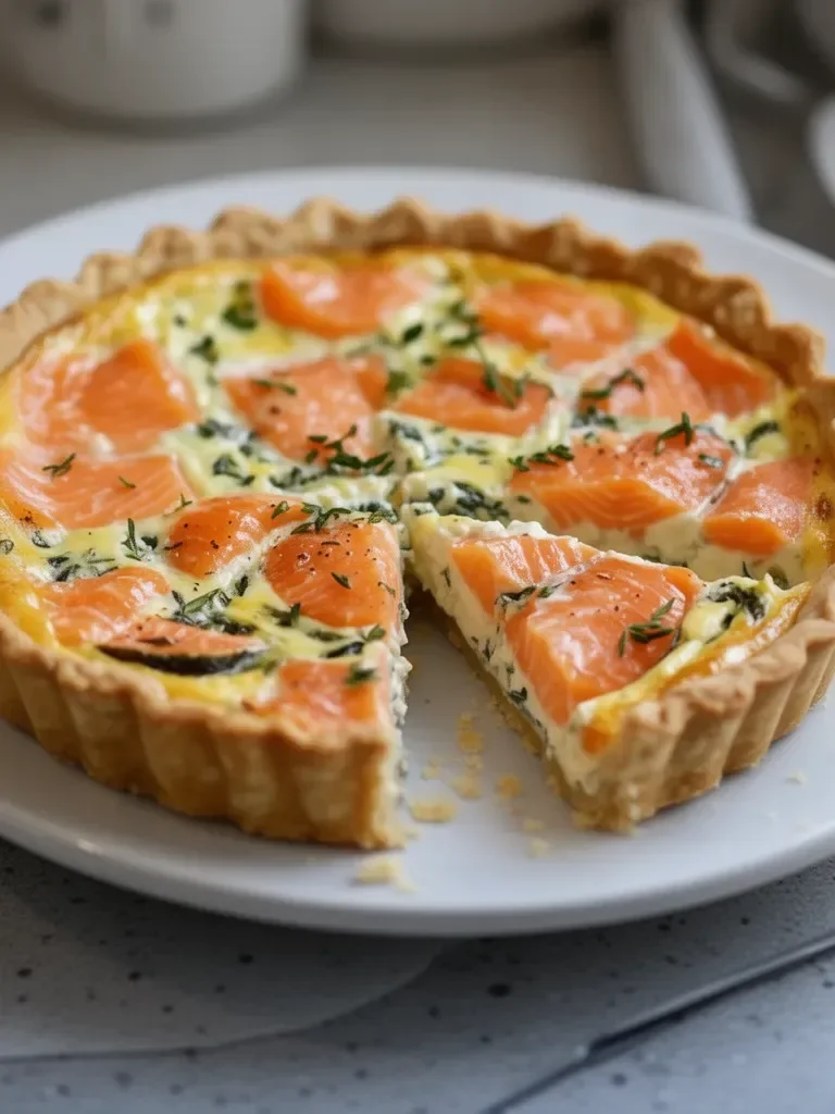 Quiche au Saumon et Boursin