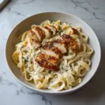 Recette de pâtes Alfredo au poulet
