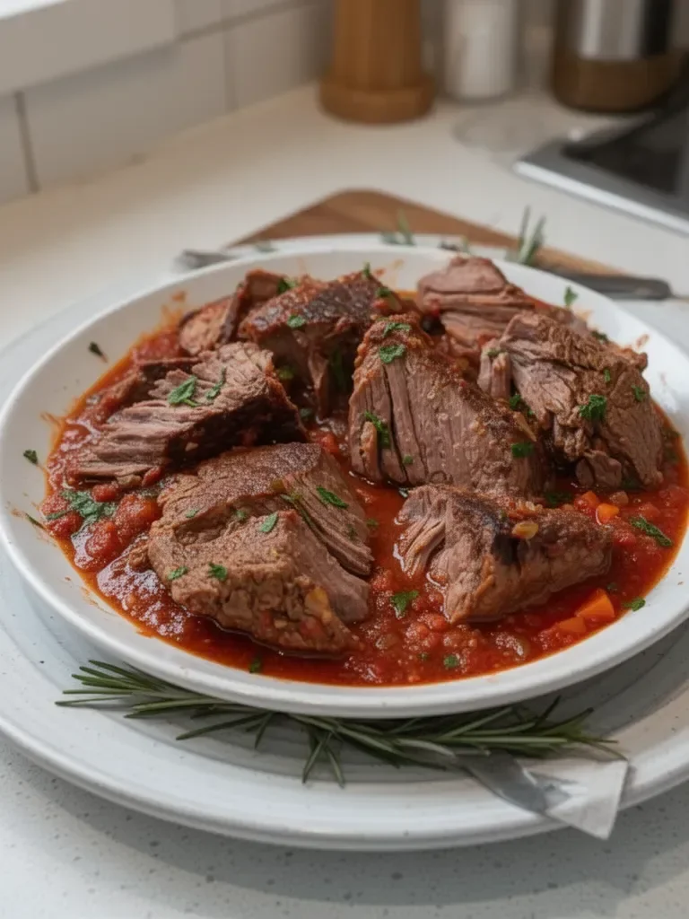 Rôti de boeuf à l'italienne (Stracotto)