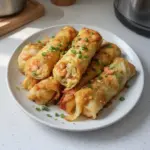 Rouleaux d'œufs aux crevettes et chou
