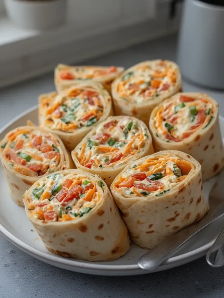 Roulés de tortilla aux légumes
