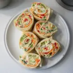 Roulés de tortilla aux légumes frais