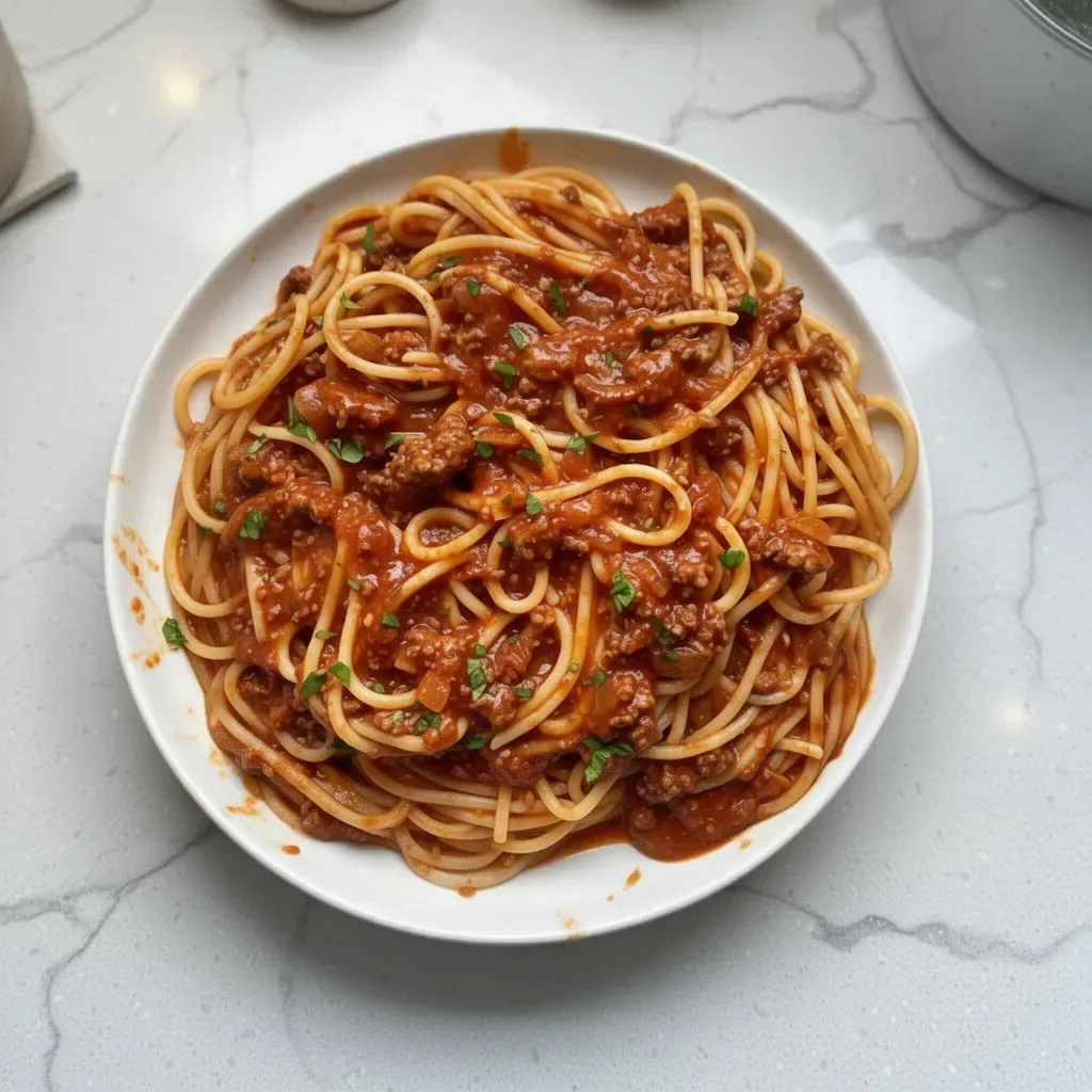 Recette de sauce à la viande pour accompagner des spaghetti