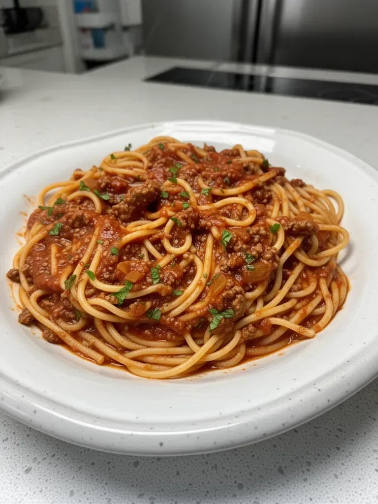 Sauce à la viande pour spaghetti