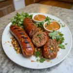Saucisse Maison de Pois Chiches et de Lentilles Fumée
