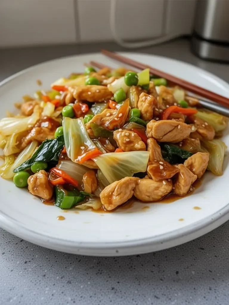 Sauté de Chou et Poulet Façon Chinoise