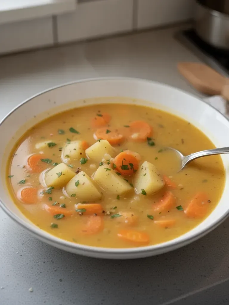 Soupe de carottes et pommes de terre