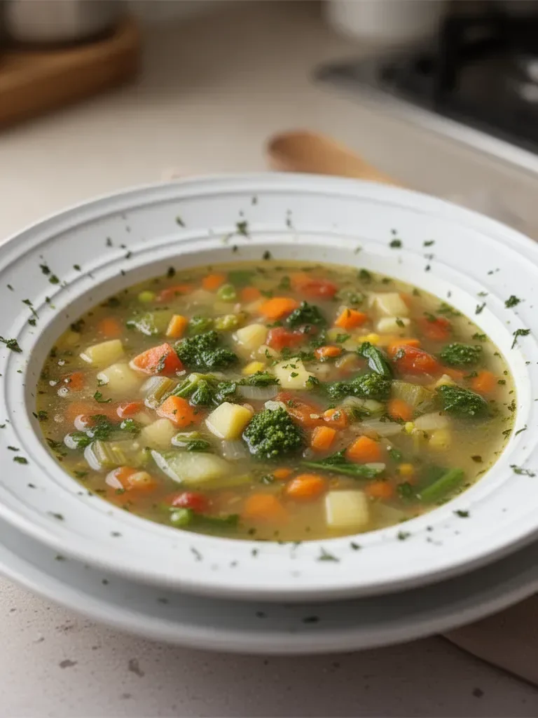 Soupe de légumes saine