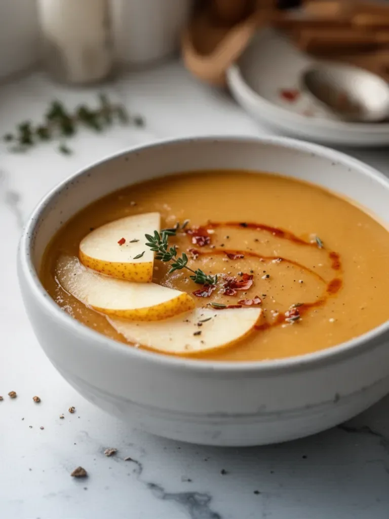 Soupe de pomme épicée