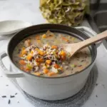 Soupe de riz sauvage automnale