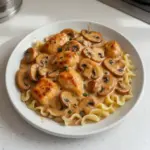 Stroganoff de poulet aux champignons