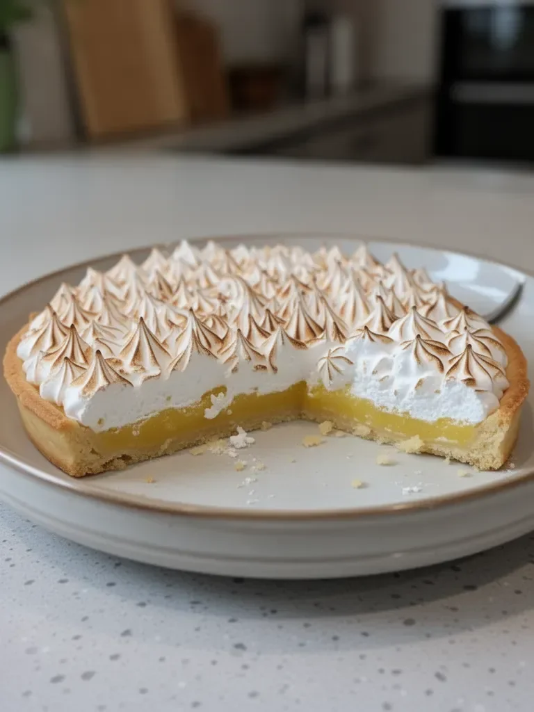 Tarte au citron meringuée : une douceur acidulée et aérienne
