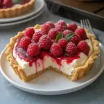 Tarte au mascarpone et framboises