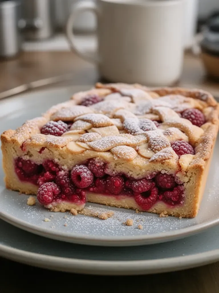 Tarte Bakewell aux Framboises Sans Pâte