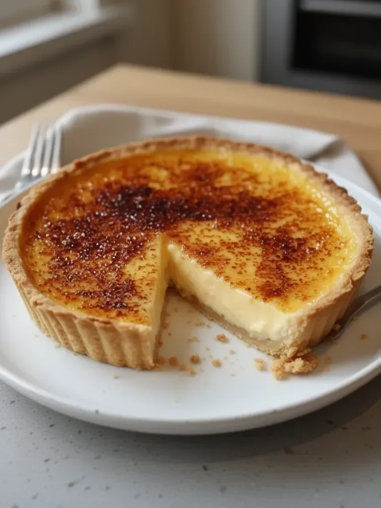 Tarte crème brûlée