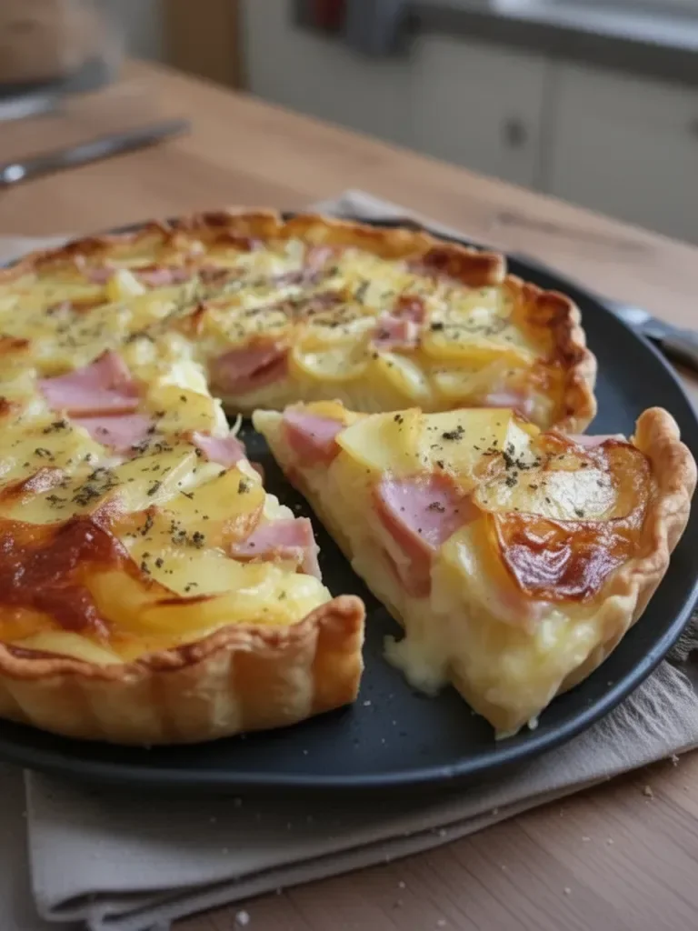 Tarte façon raclette