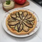Tarte fleurs d'aubergine