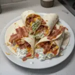 Wraps au fromage, bacon et ranch