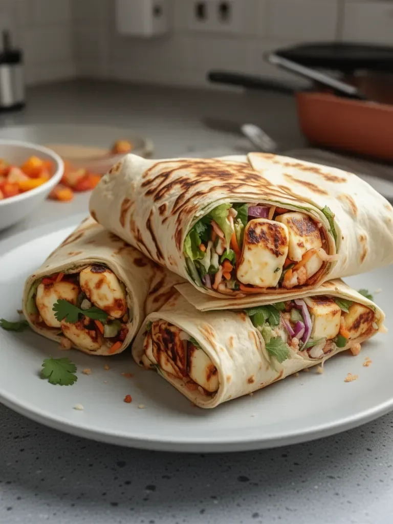 Wraps au Halloumi et Chili Sucré : Irrésistiblement Faciles et Croquants