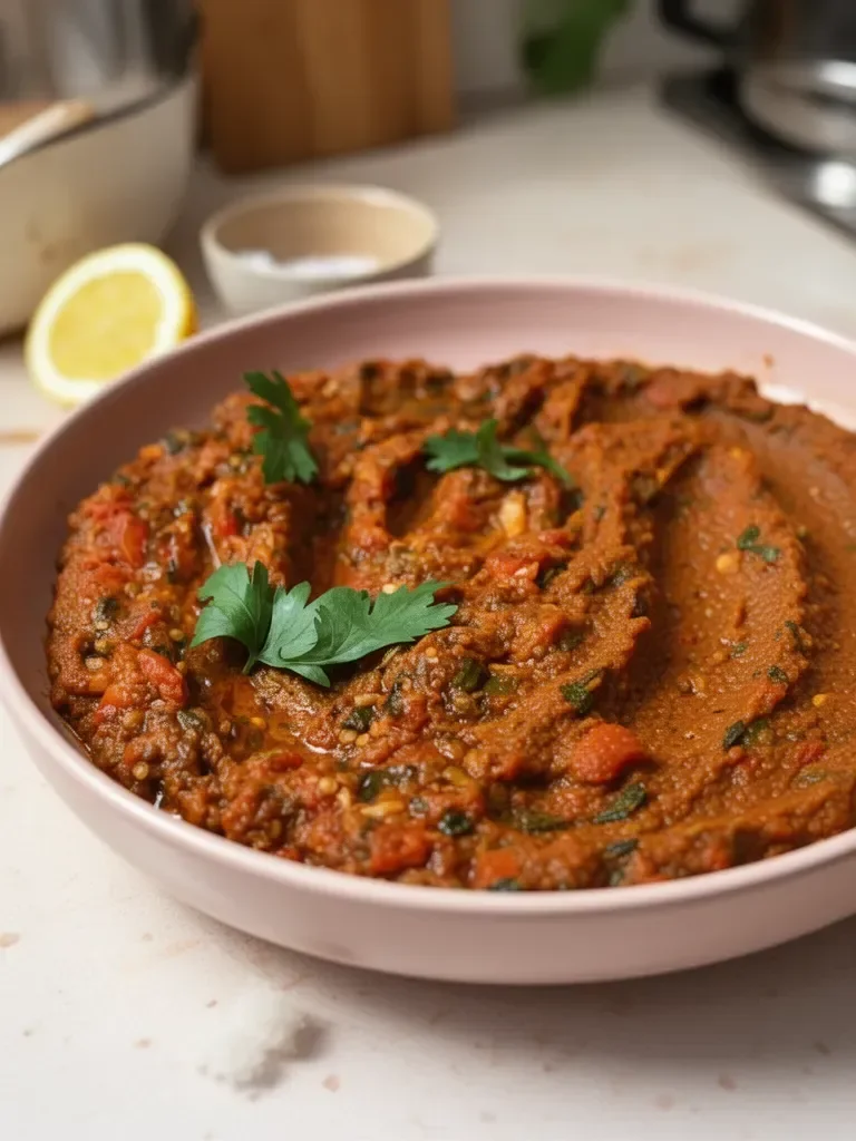 Zaalouk – dip aux aubergines et tomates marocain