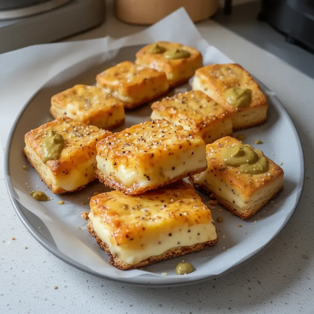 Biscuits apéro moutarde et Comté, idéaux pour un apéritif savoureux et convivial.