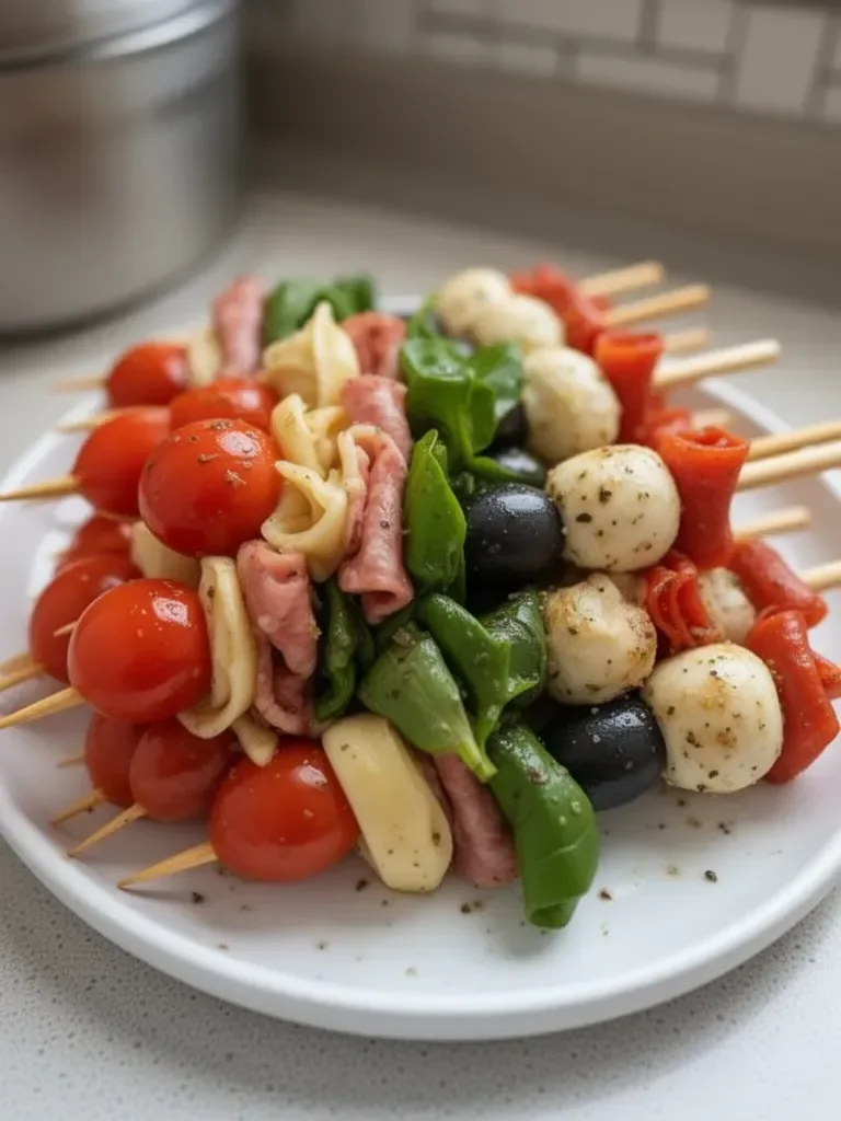 Brochettes d'antipasto