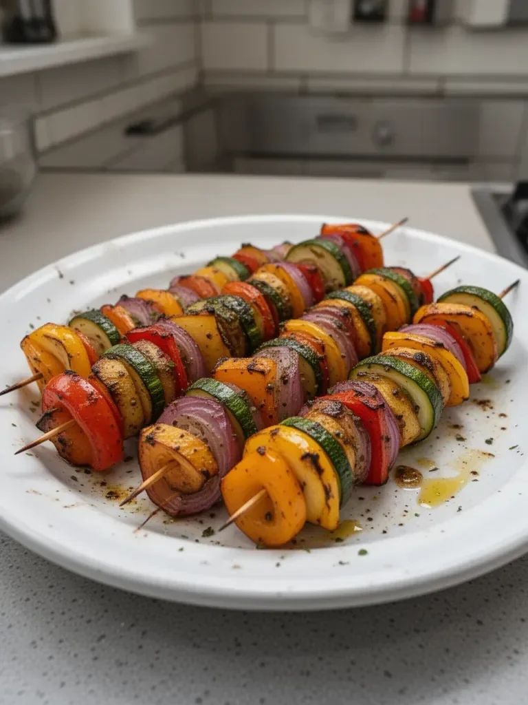 Brochettes de légumes grillés savoureuses