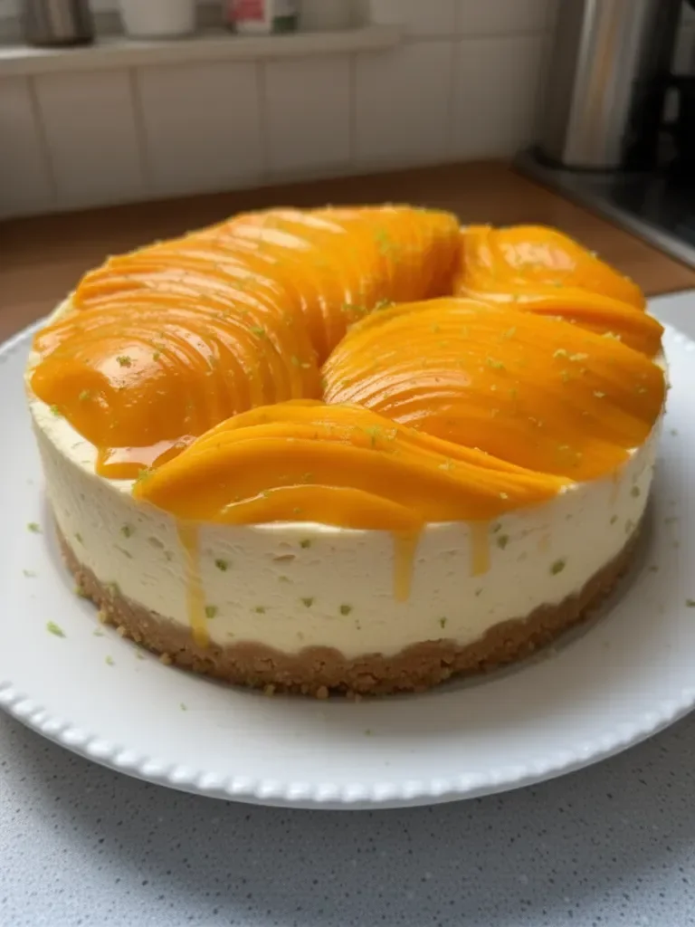 Cheesecake Mangue, Coco, Citron Vert