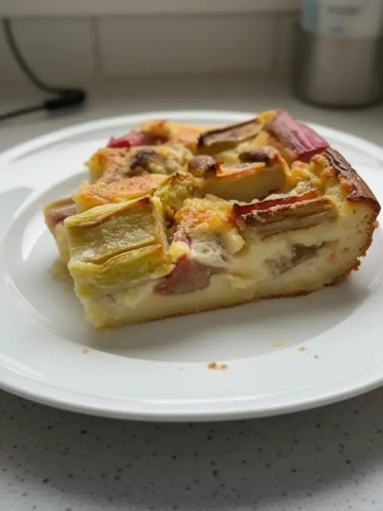 Clafoutis à la rhubarbe