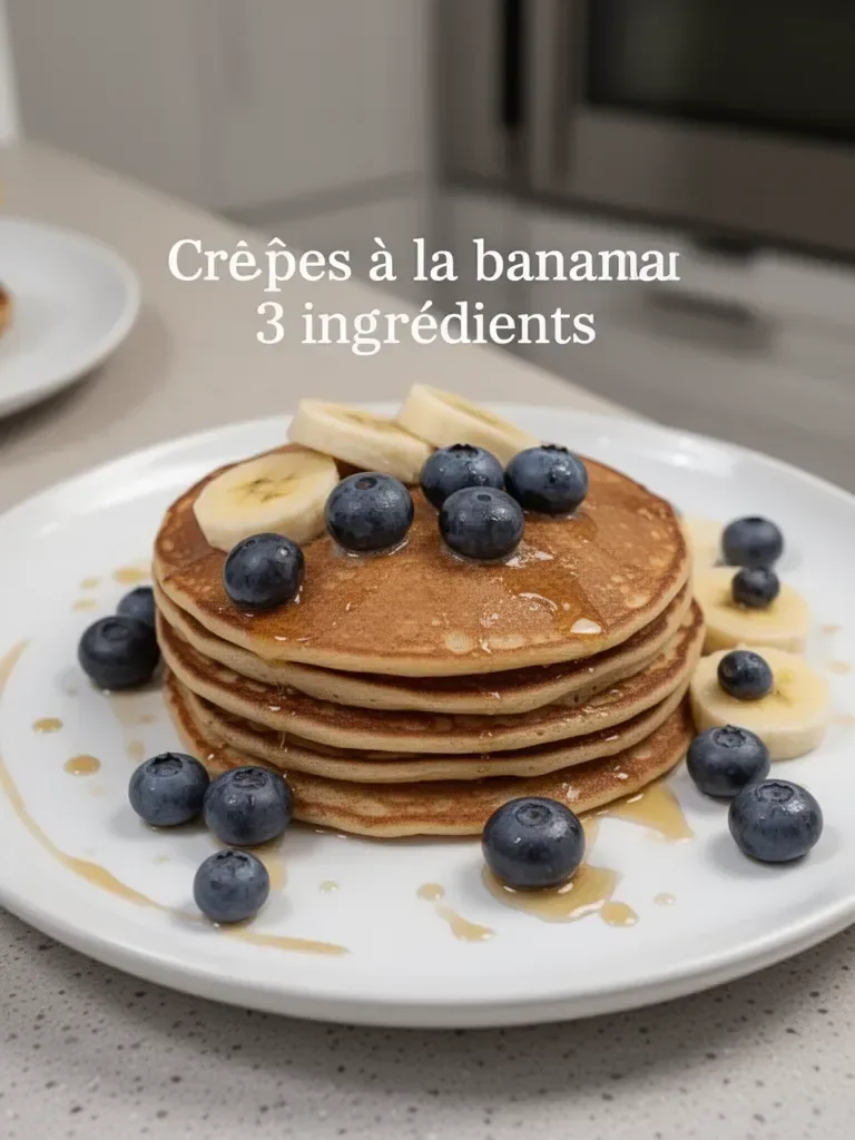 Crêpes à la banane (3 ingrédients)