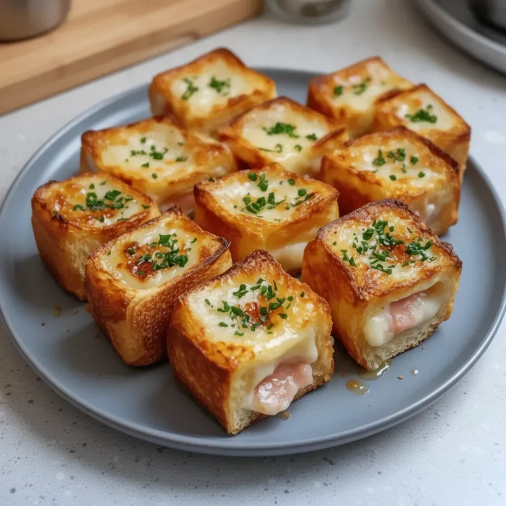 Mini Croque-Monsieur Apéritif facile, irrésistible et savoureux à partager.