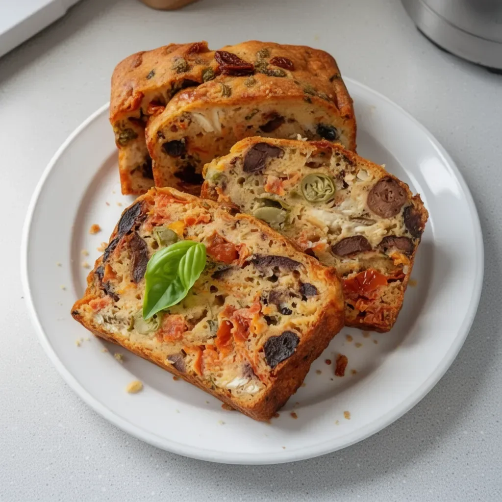 Gâteau aux olives et tomates séchées, une délicieuse recette salée