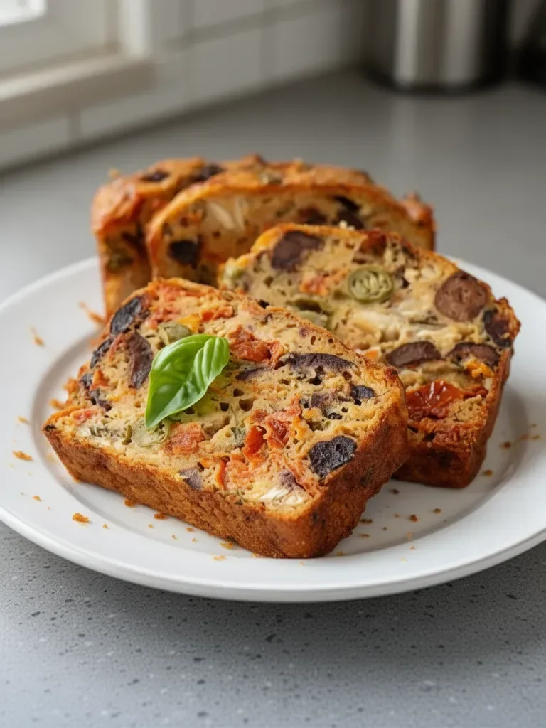 Olive and Sun-Dried Tomato Cake