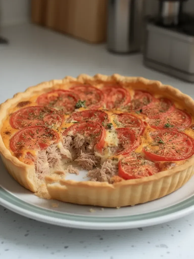 Quiche au thon et à la tomate