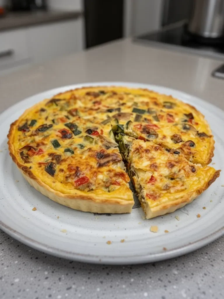 Quiche aux légumes légère