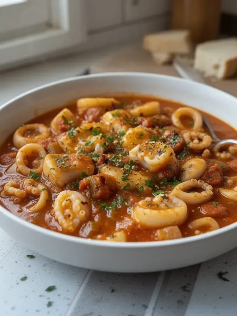 Ragoût de Calamars au Chorizo de Laurent Mariotte : Savoureux et Réconfortant