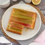 Rhubarb upside-down cake
