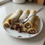 Roulés de crêpes au Nutella