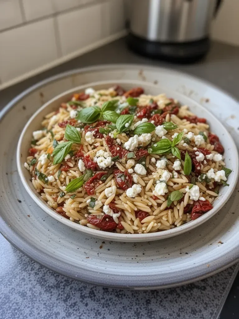 Salade d'orzo méditerranéenne