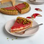 Tarte à la crème de rhubarbe