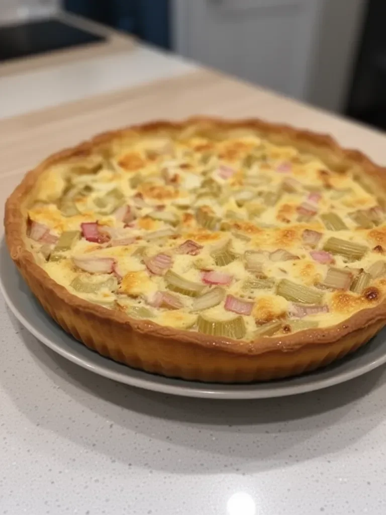 Tarte à la rhubarbe