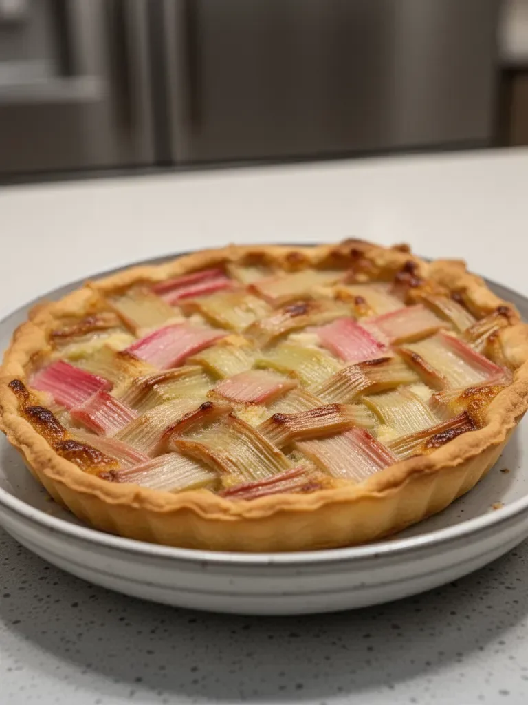 Tarte à la Rhubarbe
