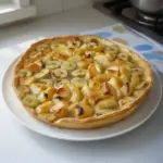 Tarte à la rhubarbe et à la pomme