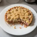 Tarte à la rhubarbe façon crumble